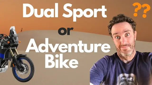 'Video thumbnail for Dual Sport vs Adventure Bike: What's the REAL Difference and What is the Yamaha Ténéré 700?'
