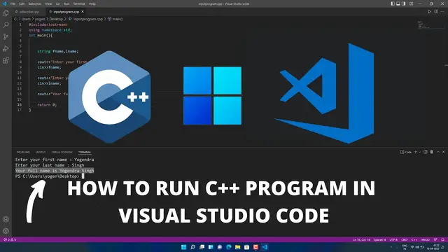 'Video thumbnail for How to Run C++ in Visual Studio Code on Windows 11 2022 Best Code Editor'