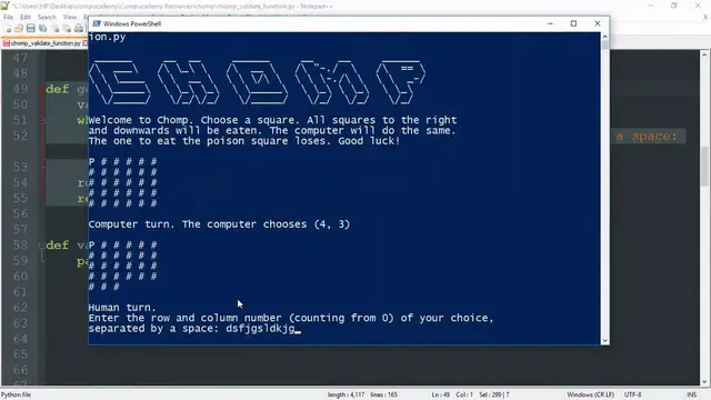'Video thumbnail for Chomp Console Game Sample Video - Compucademy'