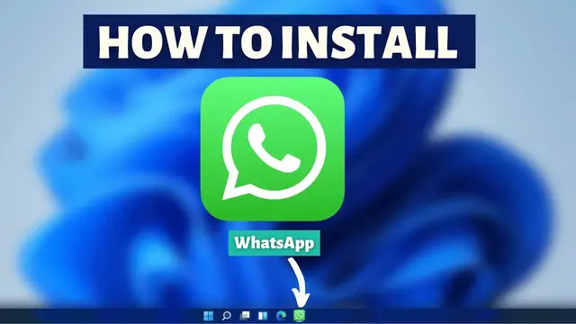 'Video thumbnail for How to install WhatsApp on Windows 11,10 - Open WhatsApp on Laptop/PC Tutorial'