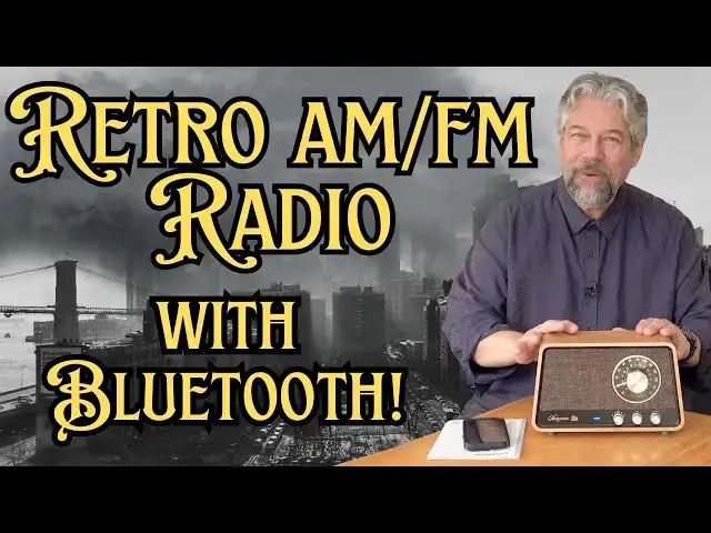 'Video thumbnail for Relive the Past with the Sangean WR-55 Retro Wood Cabinet AM/FM/Bluetooth Radio'