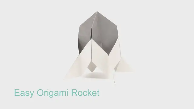 'Video thumbnail for Easy Origami Rocket 360 View'
