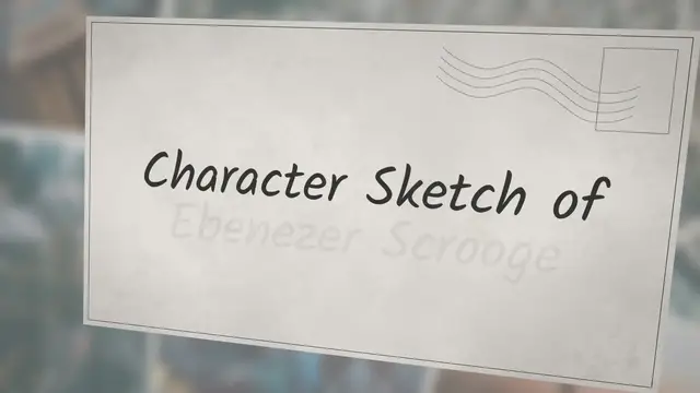'Video thumbnail for Character Sketch Of Ebenezer Scrooge For Students'