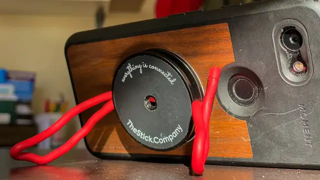 'Video thumbnail for IMStick - the Universal Magnetic Smartphone Holder'