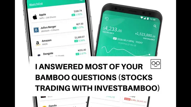 'Video thumbnail for I Answered Most of Your Bamboo Questions (Stocks Trading With InvestBamboo)'