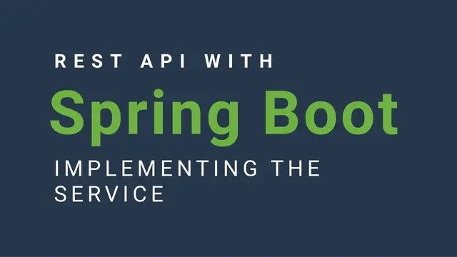 'Video thumbnail for Spring Boot REST API Service'