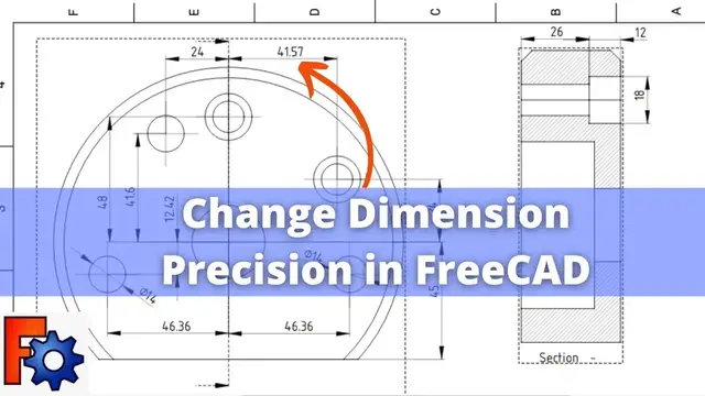 'Video thumbnail for Change Dimension Precision in FreeCAD | FreeCAD Tutorial | FreeCAD Drawing | Mechnexus|'