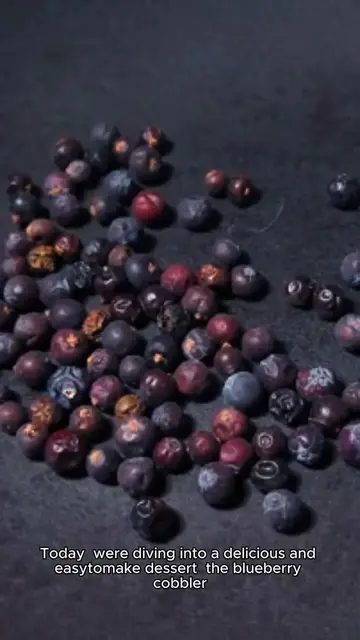 'Video thumbnail for blueberry cobbler recipe'