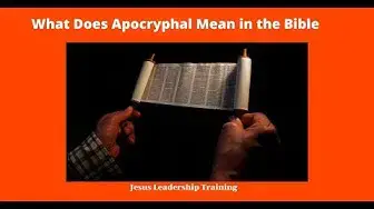 'Video thumbnail for Lesson on the Apocrypha'