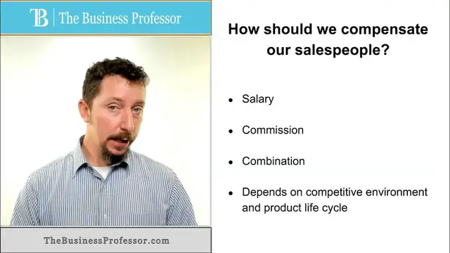 'Video thumbnail for Marketing - How Salespeople are Compensated'