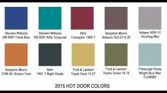 'Video thumbnail for 2015 Bold Door Colors'