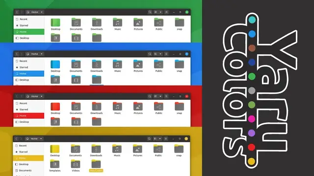 'Video thumbnail for Yaru color themes for Ubuntu 20.04 | New Linux themes'