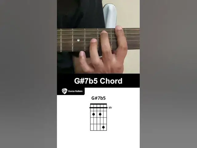 'Video thumbnail for How To Play The G#7b5 Chord On Guitar - Guvna Guitar'