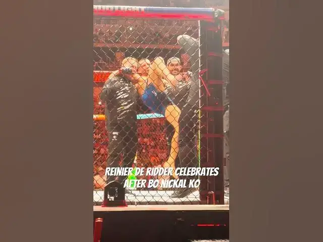 'Video thumbnail for Reinier De Ridder ko’s Bo Nickal at #UFCDesMoines! Should he fight Sean Strickland next? #mma #ufc'