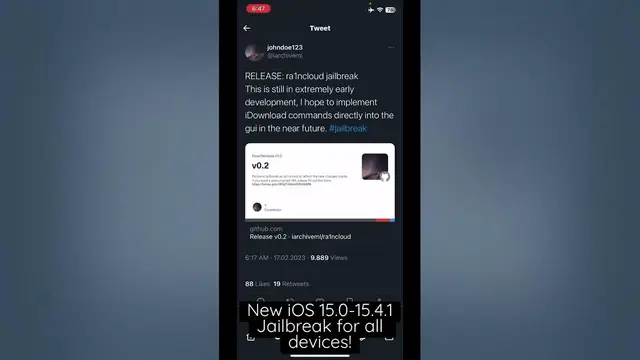 'Video thumbnail for iOS 15.0 - 15.4.1 Ra1nCloud Jailbreak For All Devices - Jailbreak With Tweaks'