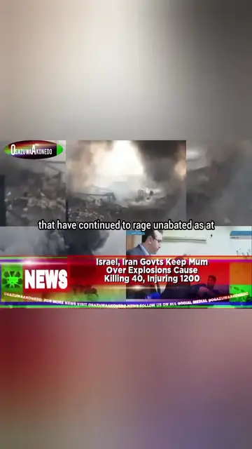 'Video thumbnail for Israel, Iran Govts Keep Mum Over Explosions Cause Killing 40, Injuring 1200 '
