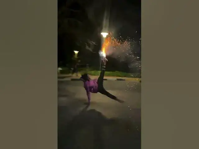 'Video thumbnail for WOW! Breakdancing With Fireworks Hits Different...And Dangerous! #4thofjuly'