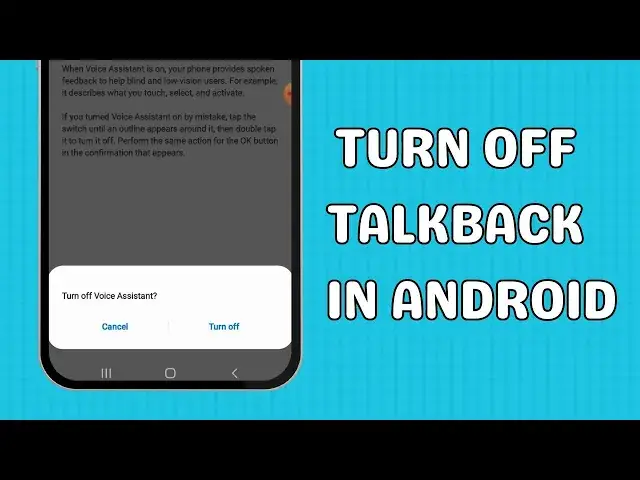 'Video thumbnail for How to turn off talkback in Android'