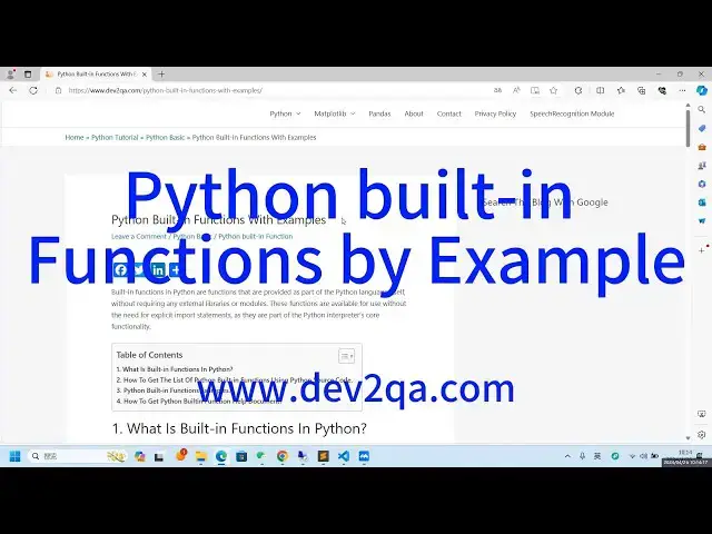 'Video thumbnail for How To Use Python Built in Functions By Example'