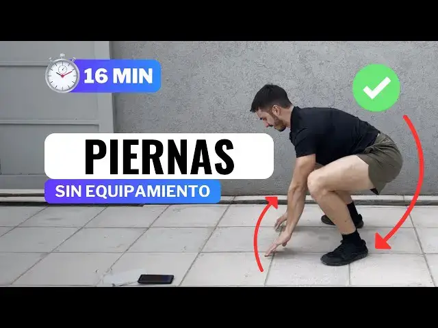 'Video thumbnail for 16 MIN RUTINA DE PIERNAS PARA HACER EN CASA'
