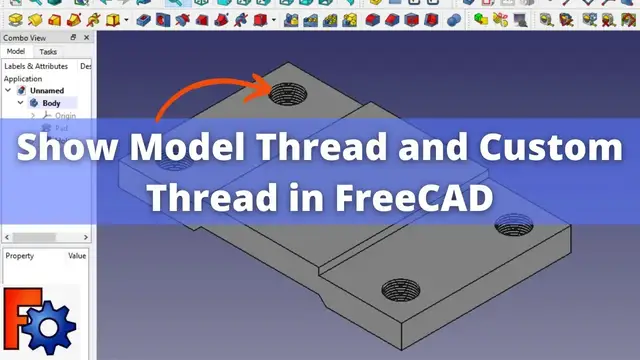 'Video thumbnail for Show Model Thread and Custom Thread in FreeCAD | FreeCAD Part | FreeCAD Tutorial | Mechnexus |'