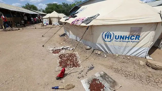 'Video thumbnail for UN's crucial humanitarian aid work faces a clouded future amid cuts in funds'