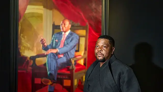 'Video thumbnail for Kehinde Wiley Redefines African Leadership in ‘A Maze of Power’'
