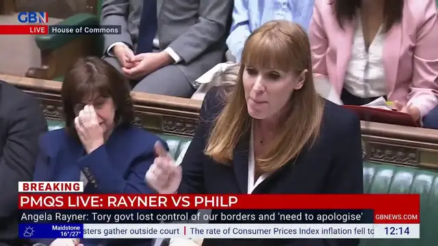 'Video thumbnail for Chris Philp attacks Angela Rayner's 'brass neck' over Labour's failure to tackle migrant crisis'