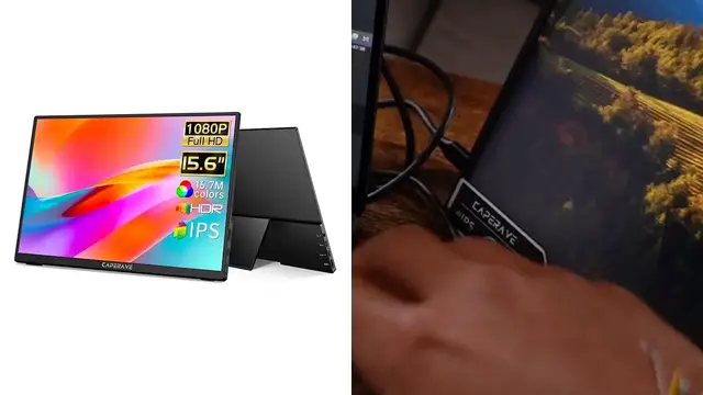 'Video thumbnail for CAPERAVE Portable Monitor for Laptop Overview'