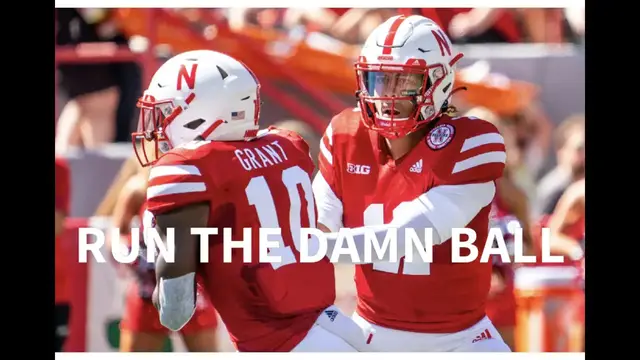 'Video thumbnail for Nebraska Football needs to keep running the damn ball'