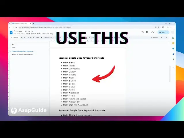 'Video thumbnail for Google Docs Keyboard Shortcuts for Windows 1110 PC'