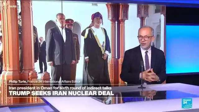 'Video thumbnail for Iran president in Oman for sixth round of talks about nuclear deal with US'
