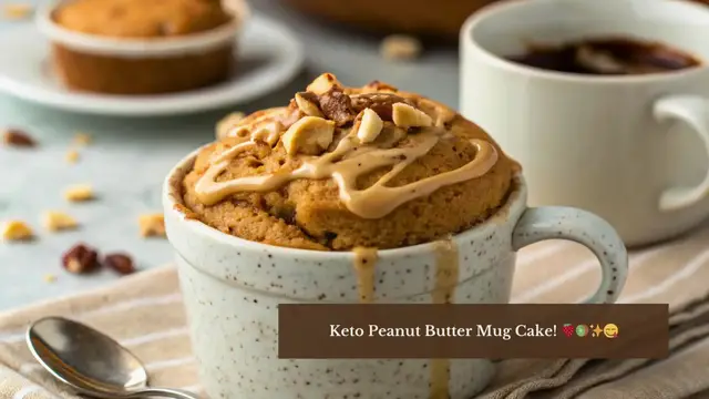 'Video thumbnail for Keto Peanut Butter Mug Cake | Ready in Minutes!'