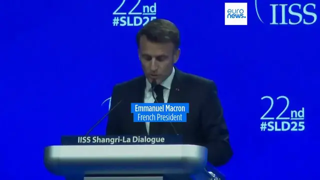 'Video thumbnail for Macron warns US and the Indo-Pacific not to abandon Ukraine at the expense of focusing on China'