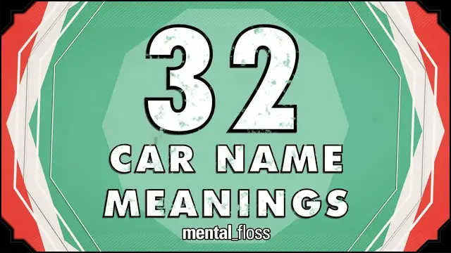 'Video thumbnail for 32 Car Name Meanings - mental_floss on YouTube (Ep.203)'