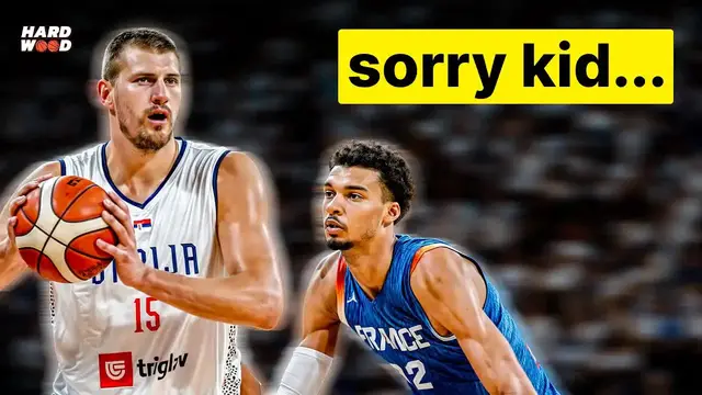 'Video thumbnail for Wembanyama vs. Jokic: France vs. Serbia - Paris Olympics Exhibition Match'