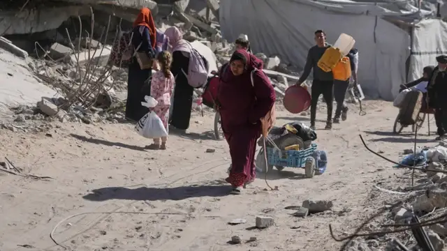 'Video thumbnail for Gaza homes reduced to rubble, displaced families shelter in ruins'