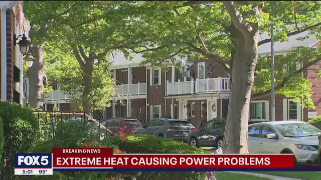 'Video thumbnail for Power outages continue as temperatures rise in NYC'