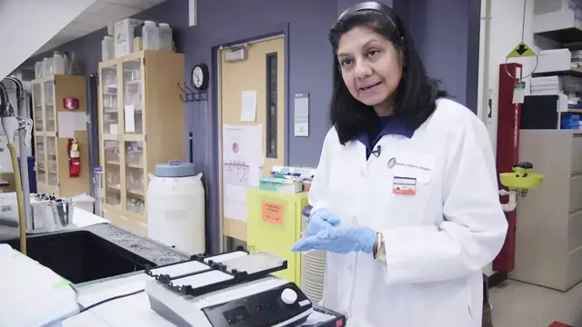 'Video thumbnail for Mining liquid gold: Searching for cancer markers in urine'