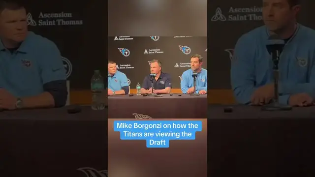 'Video thumbnail for (182) titans gm mike borgonzi talks nfl draft strategy'