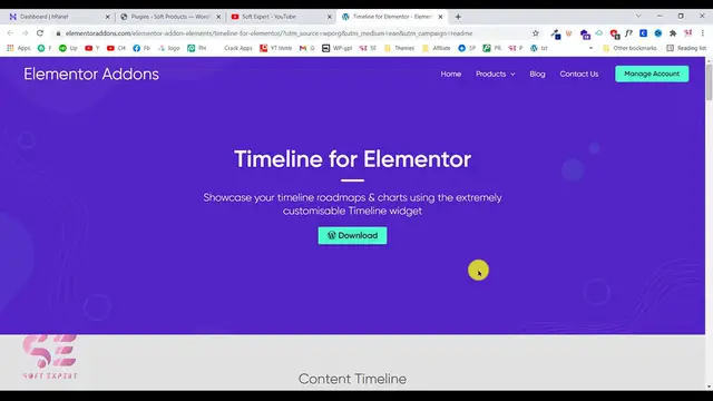 'Video thumbnail for Timeline in WordPress using Elementor for FREE _ Process Steps - Posts timeline - Responsive'