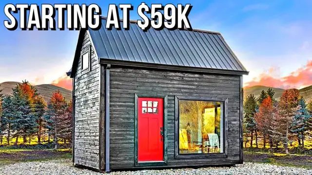 'Video thumbnail for kerry tarnow: affordable cottage style prefab homes under $60k! idacore homes tour'