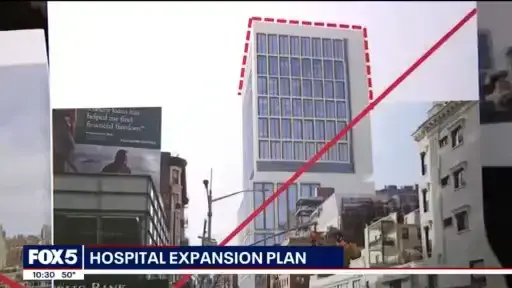 'Video thumbnail for Upper East Side residents protest hospital expansion'