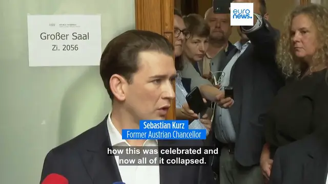'Video thumbnail for Vienna court clears former Chancellor Sebastian Kurz of false statement charges'