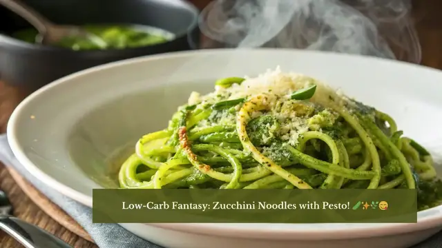 'Video thumbnail for Zucchini Noodles with Pesto – A Fresh & Low-Carb Favorite!'