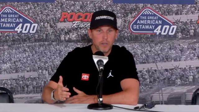'Video thumbnail for Denny Hamlin Discusses Return After Missing Mexico City Race For Birth of Son'