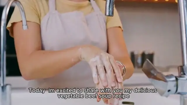 'Video thumbnail for vegetable beef soup recipe'