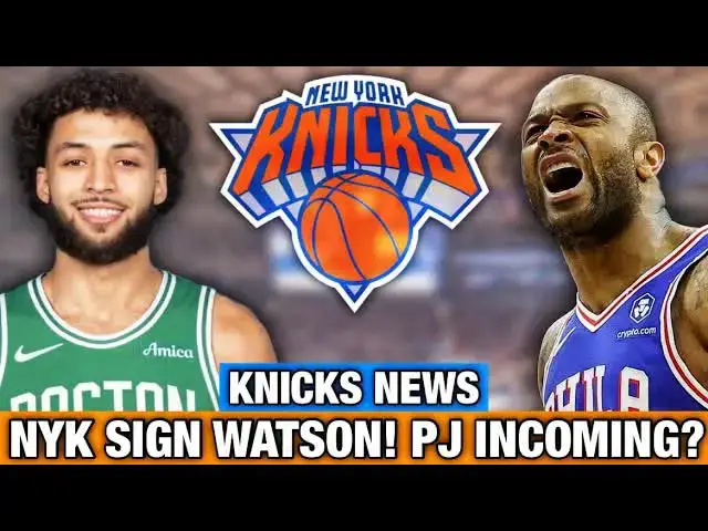 'Video thumbnail for NY Knicks SIGN Former Celtics’ Rookie Anton Watson – But Is PJ Tucker Next? | New York Knicks News'