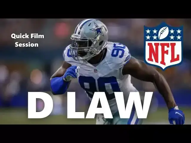 'Video thumbnail for law nation sports: demarcus lawrence cowboys defensive film session'