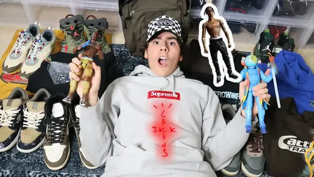 'Video thumbnail for 19 YEAR OLD SHOWS OFF INSANE $50,000 TRAVIS SCOTT COLLECTION (FULL ASTROWORLD COLLECTION + MORE)'